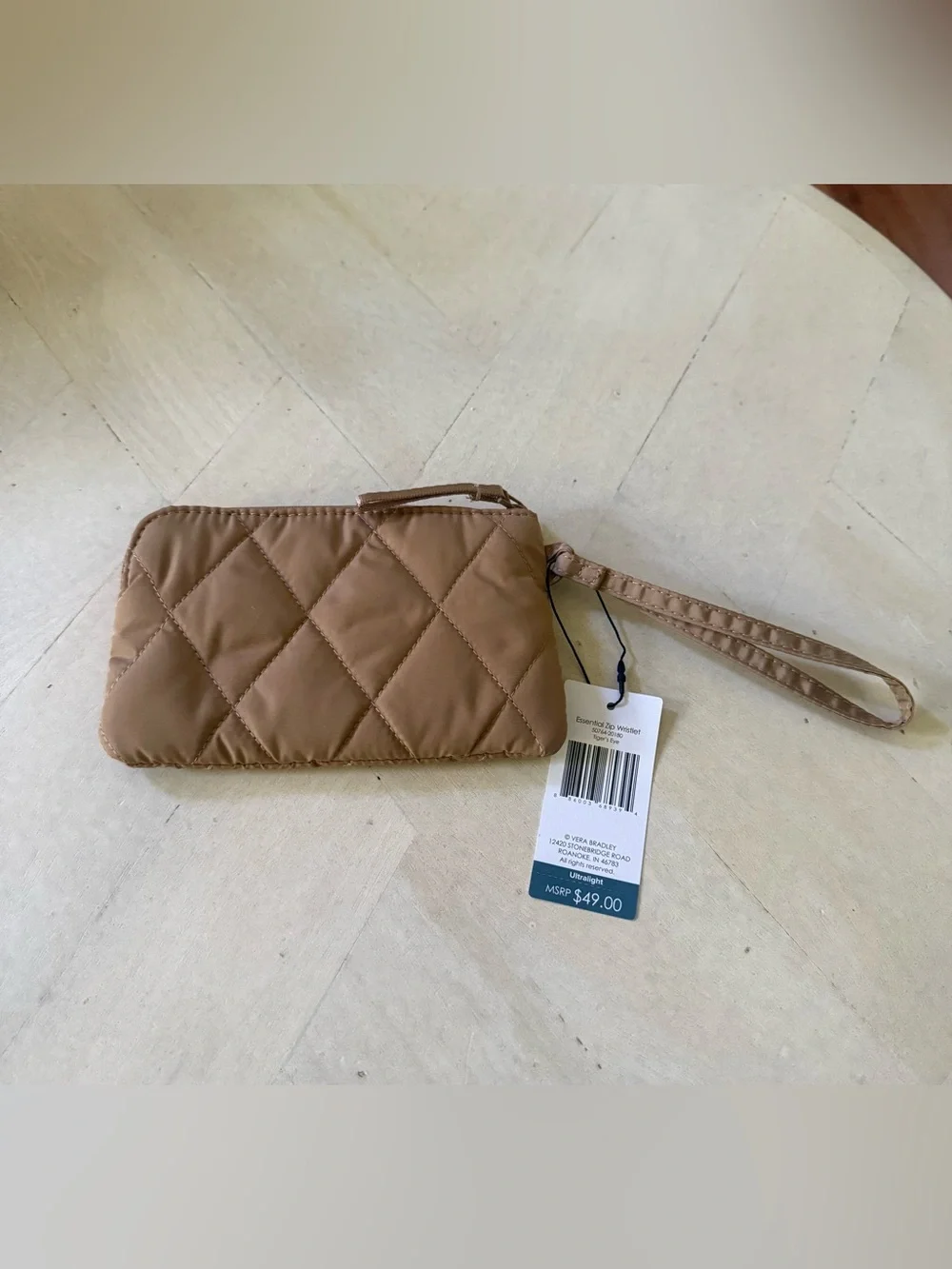 NWT Vera Bradley Quilted Essential Zip Wallet Tiger’s Eye 🍂🍁🍂